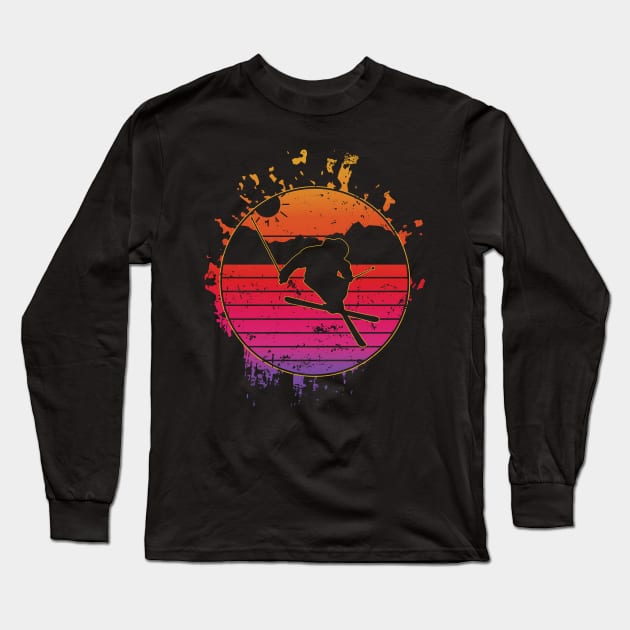 Excitement Skiing Mountains,cool matching brother Long Sleeve T-Shirt by greatnessprint